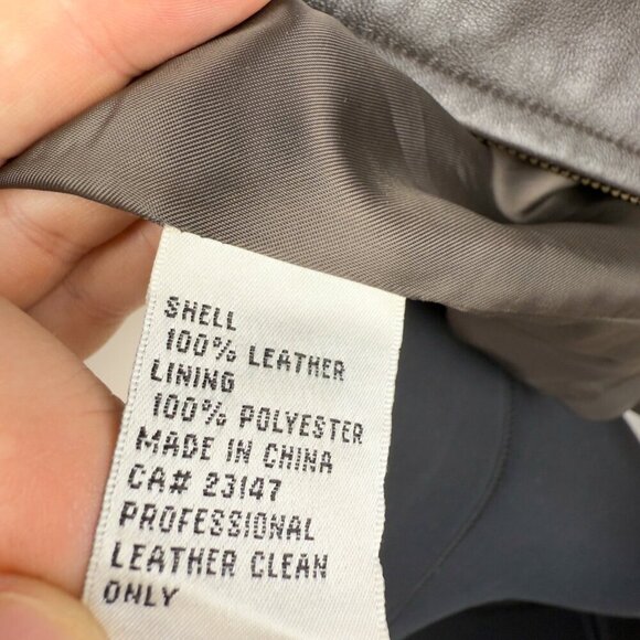 BOD & CHRISTENSEN Chocolate Brown Fitted Genuine Leather Hips Lenght Jacket 12 - Picture 7 of 9